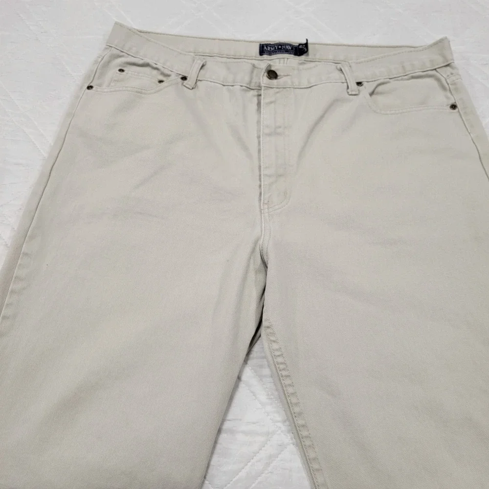 Army Navy beige‎ chino pants men's 42X32